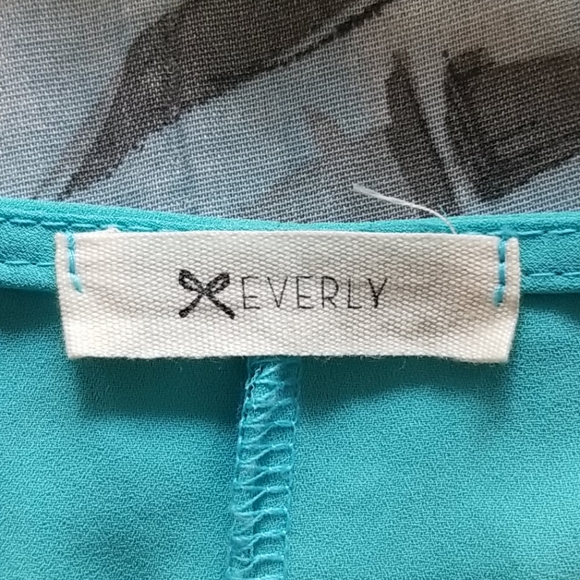 Everly turquoise dress s - Picture 2 of 7